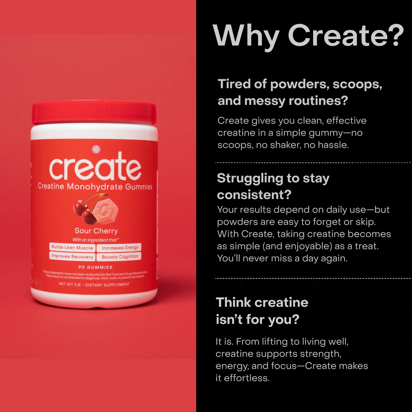 Core - Create Creatine Monohydrate Gummies