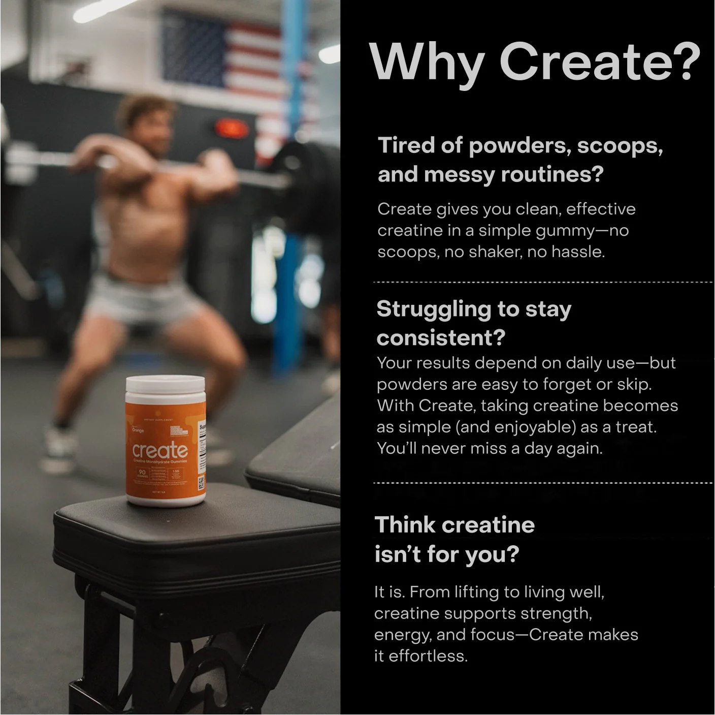 Core - Create Creatine Monohydrate Gummies